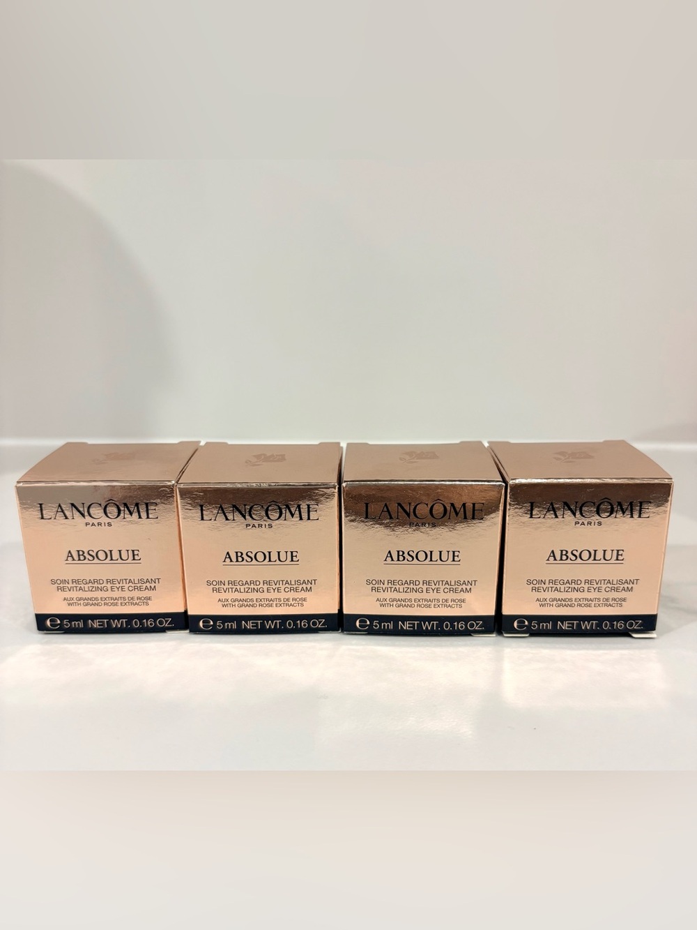 Lancôme Absolue Revitalizing Eye Cream 4 x 5ml Deluxe Travel Size New